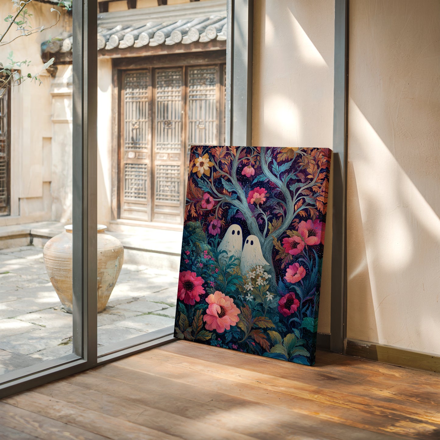 Secrets Beneath Floral Canopies