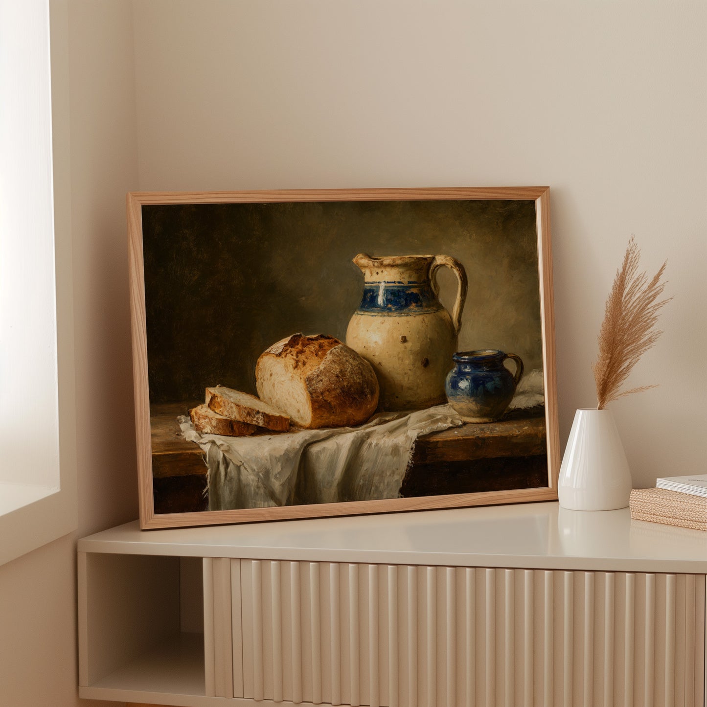 Harvest's Bounty on Rustic Table
