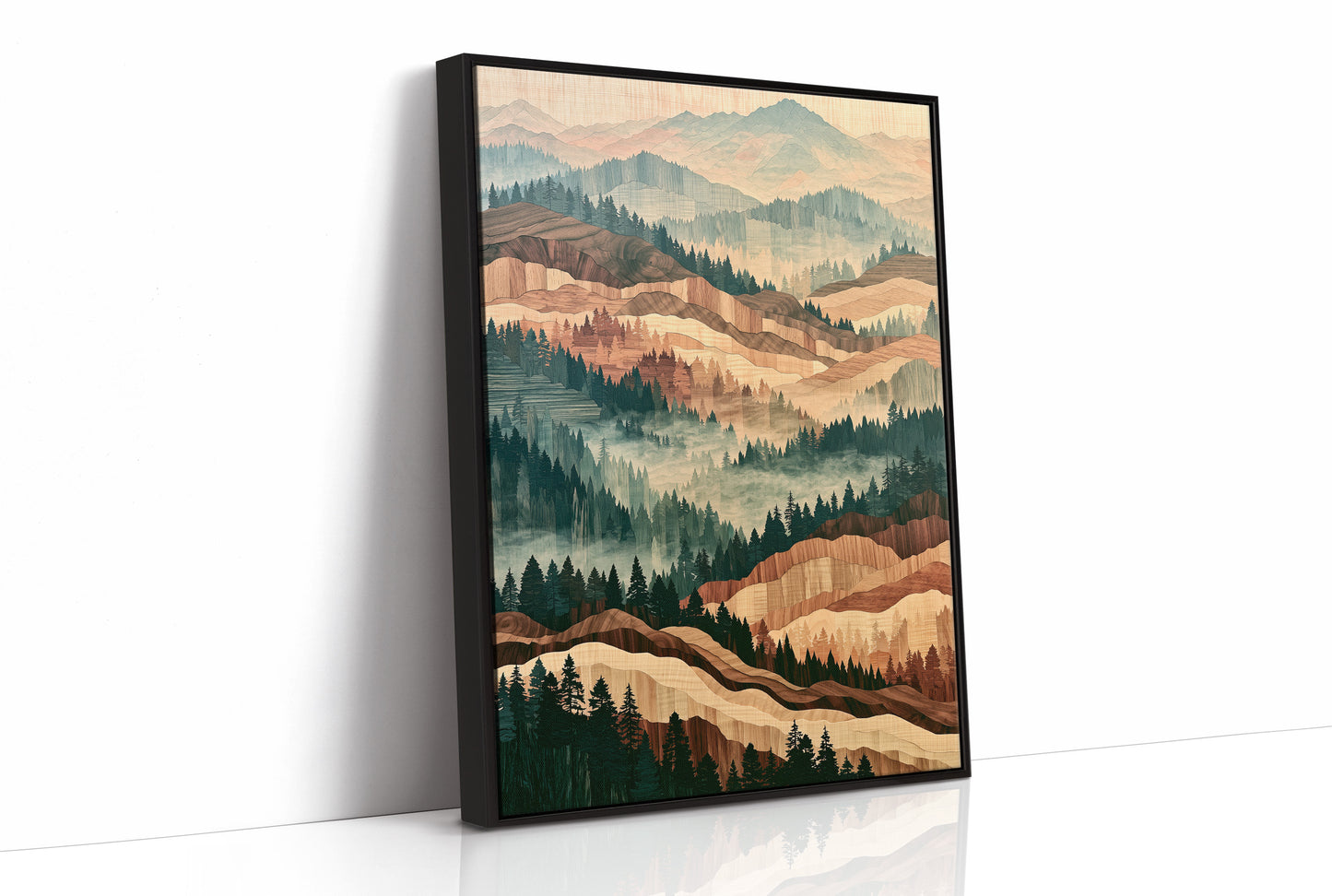 Misted Valley in Marquetry