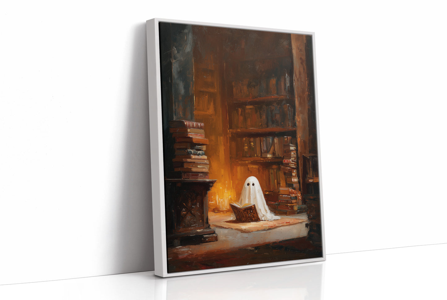 Midnight Scholar Among Dusty Tomes