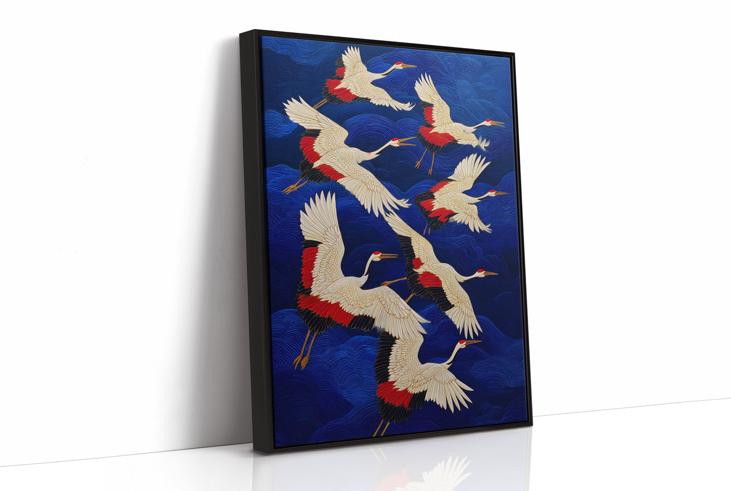 Cranes Paint The Midnight Sky