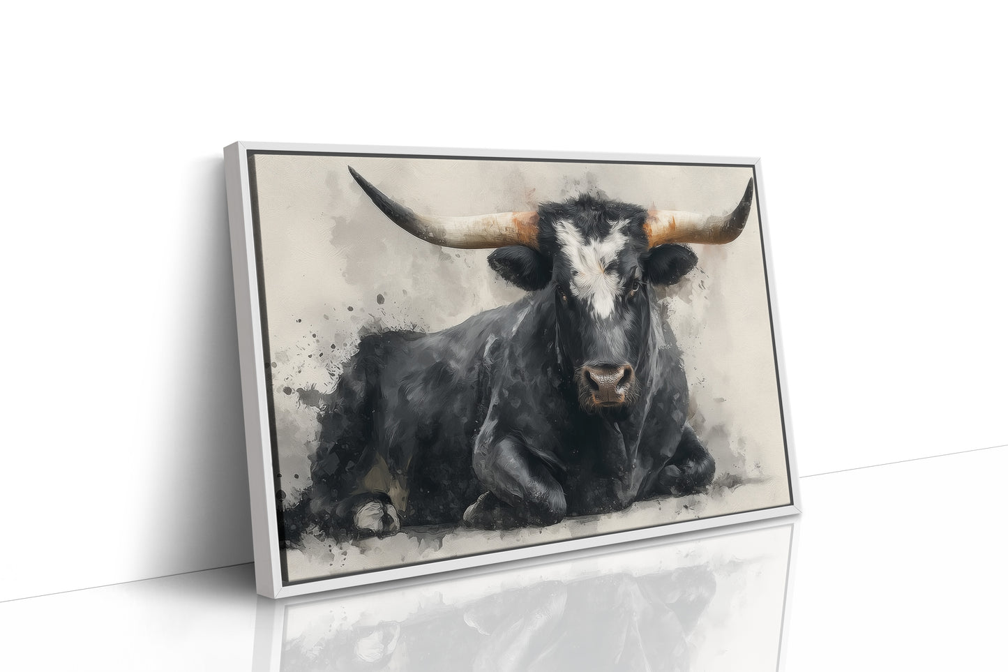 Black Bulls Rest Under Texas Stars