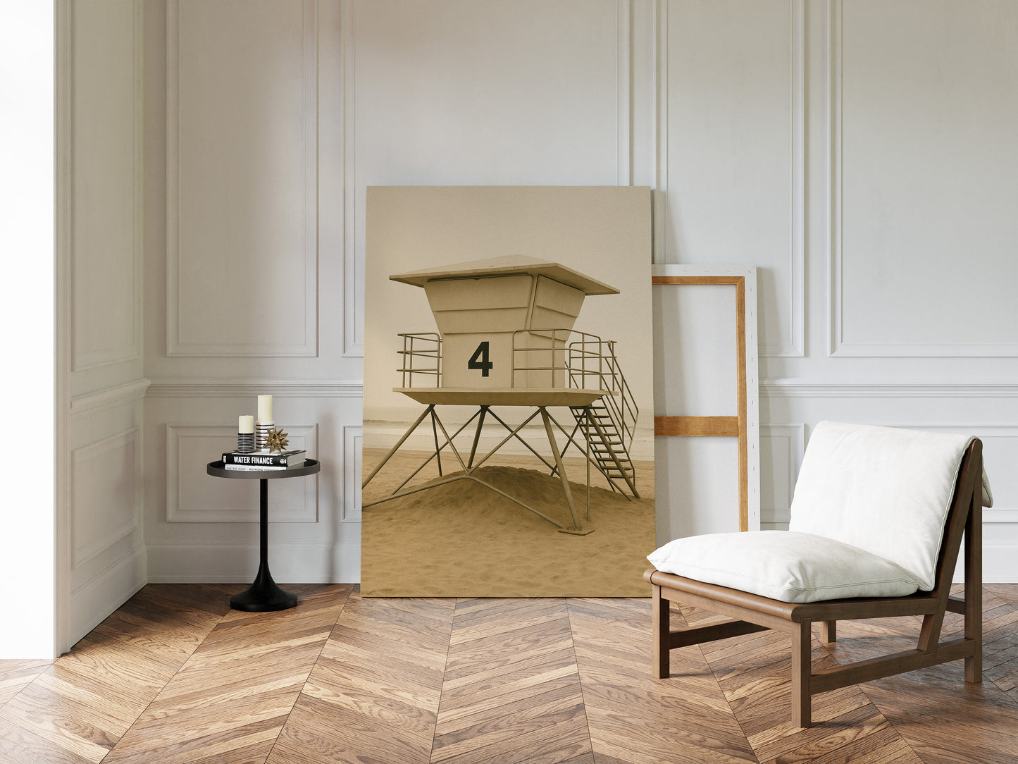 Lifeguard Tower No 4 in Sepia Calm