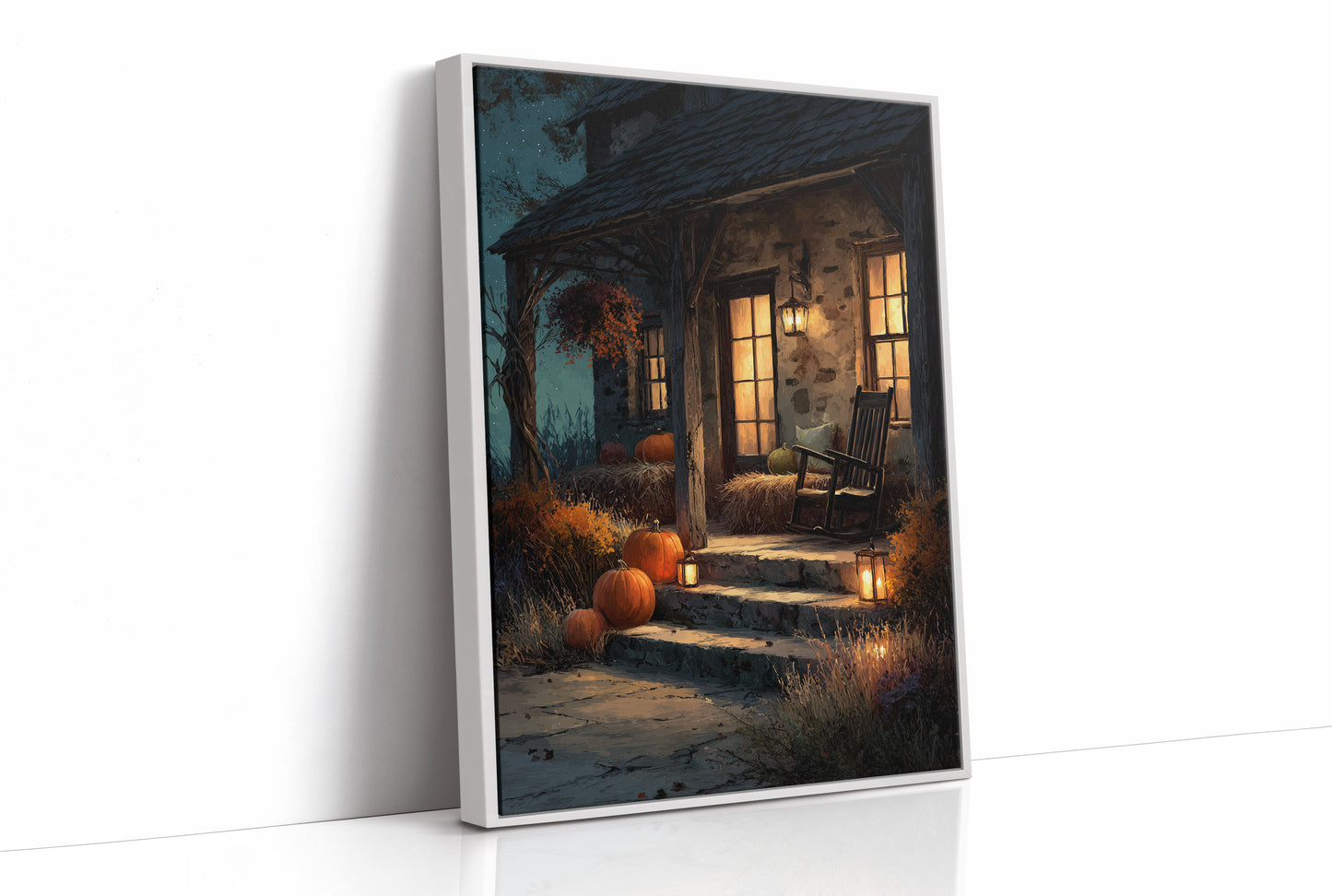 Lanterns Lead Home at Dusk