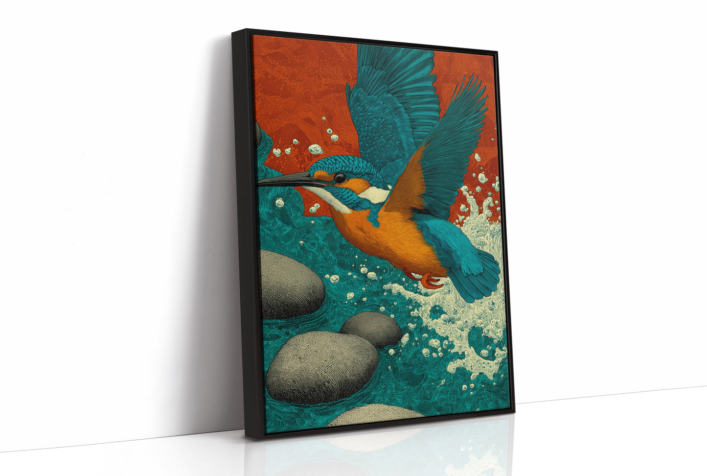 Kingfisher Breaks the Surface