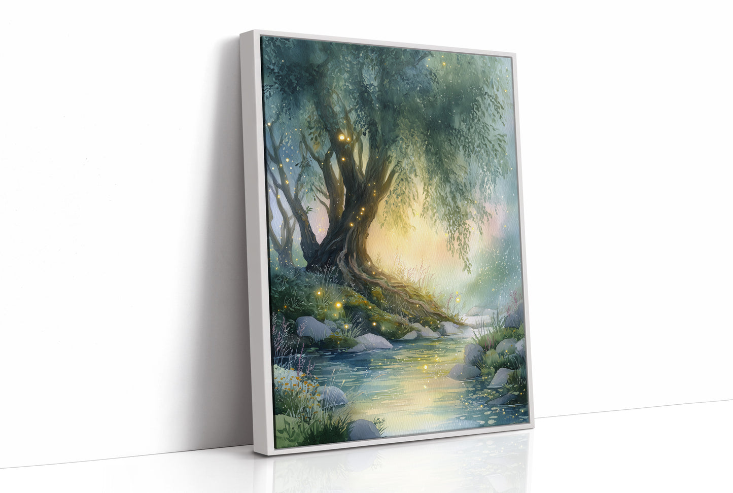 Fireflies Gather At Twilight Creek