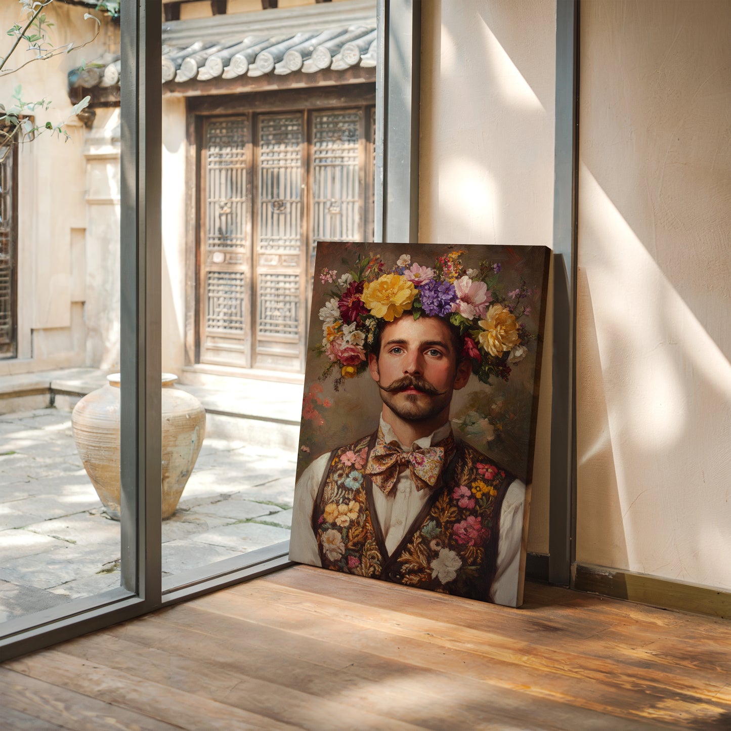 Floral Crown and Velvet Charm