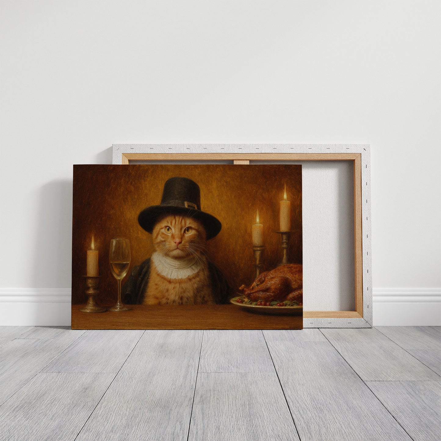 Distinguished Feline's Thanksgiving Feast