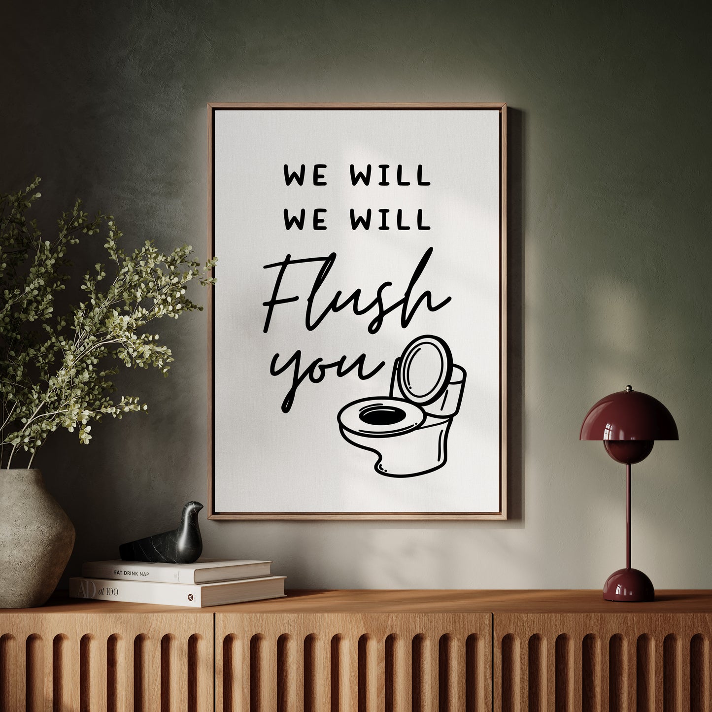 Bold Words For Bathroom Walls