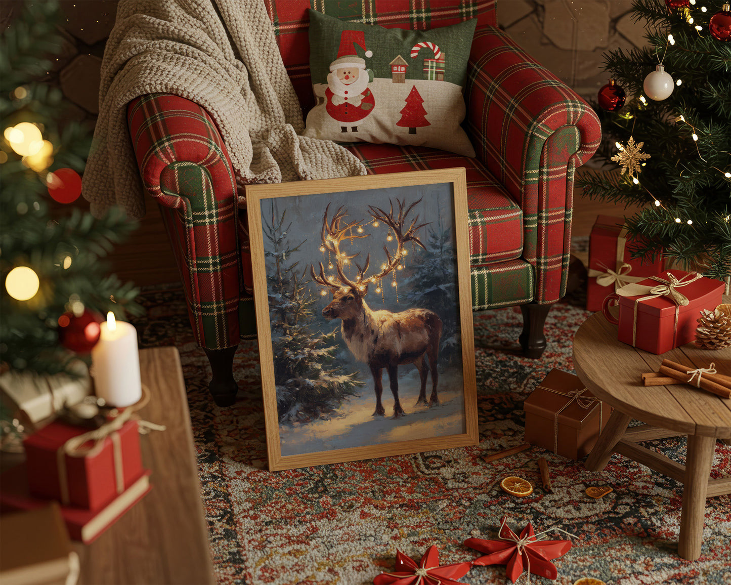 Starlit Antlers Pierce December Night