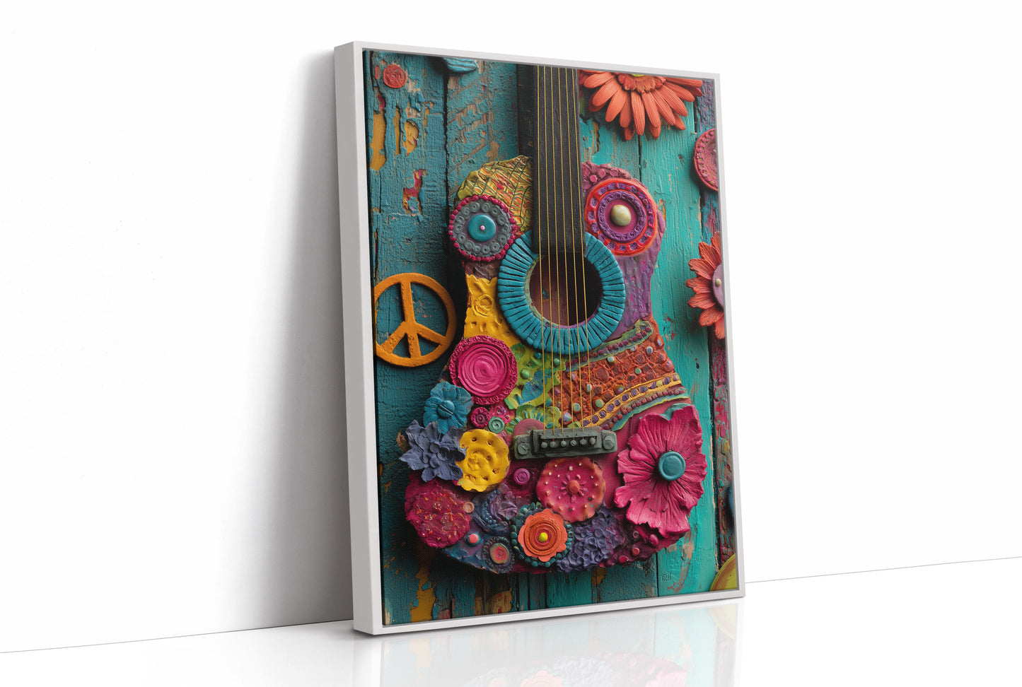 Peace and Petals Guitar