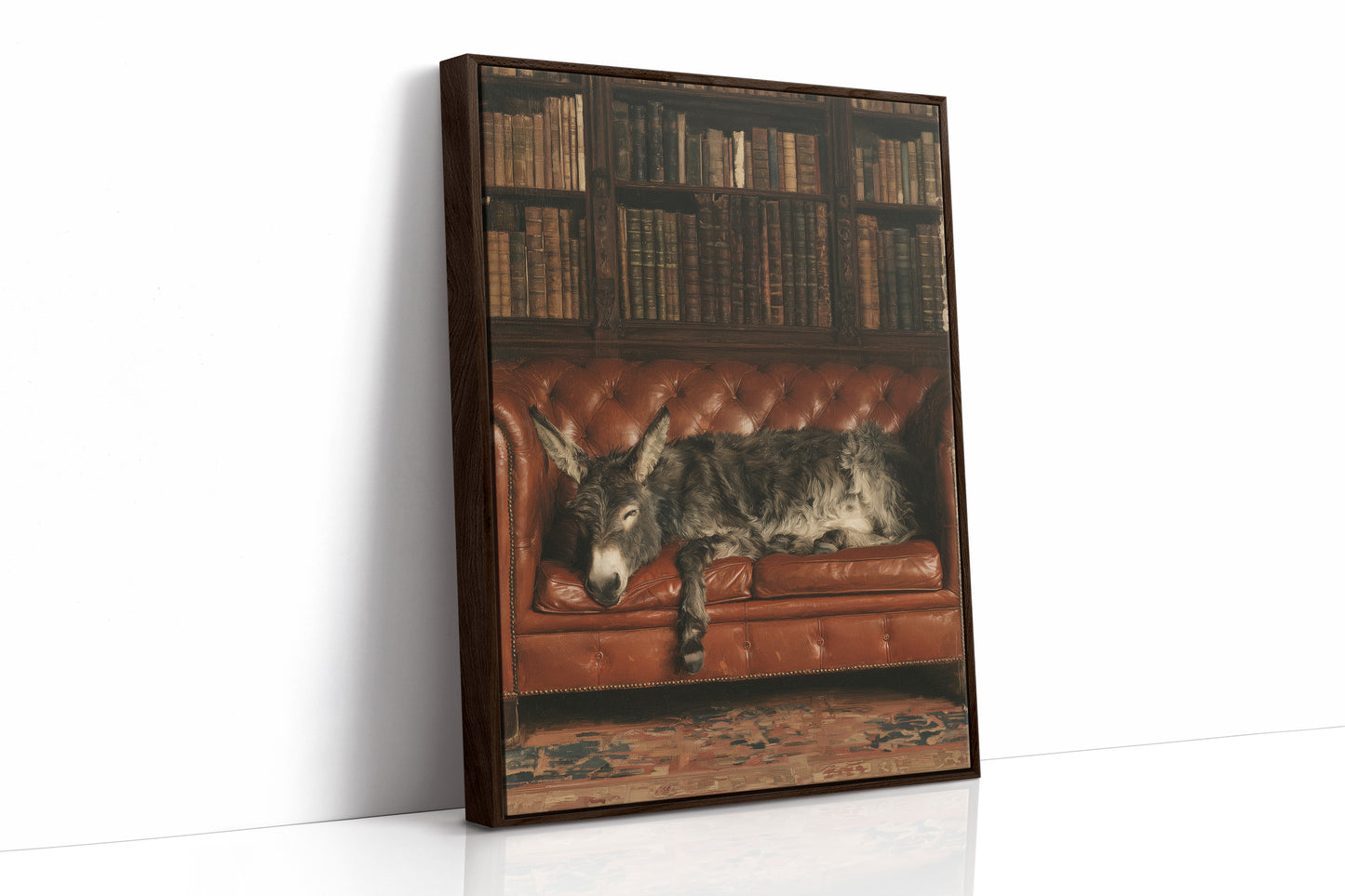 Donkey Takes the Library Sofa