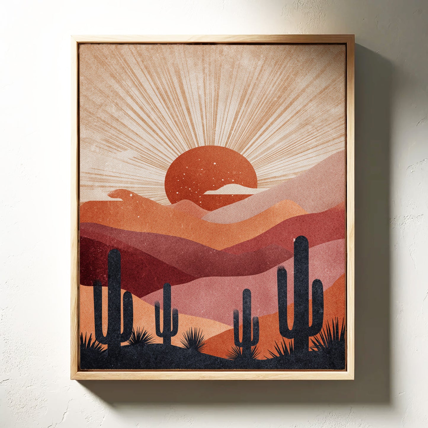Desert Sunsets and Silent Sentinels