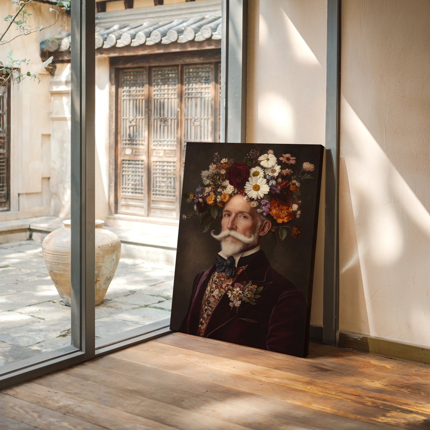 Velvet Gentleman in Wildflower Crown