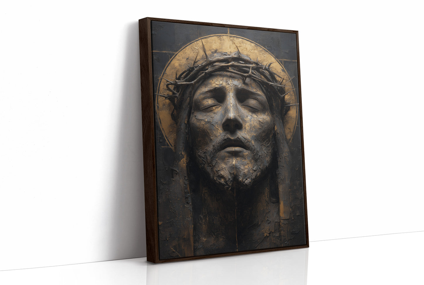 Gilded Sorrow in Sculptural Grace