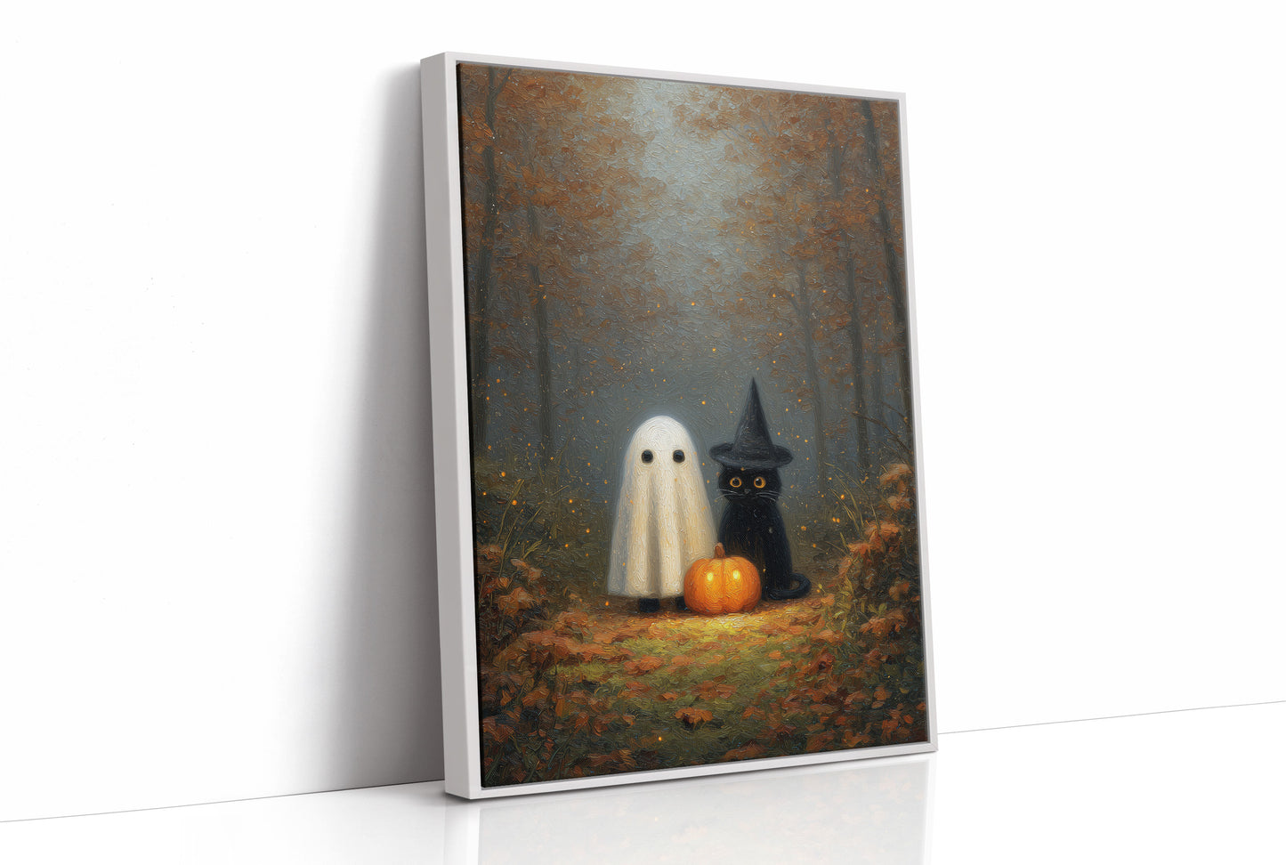 Midnight Friends In Autumn Woods