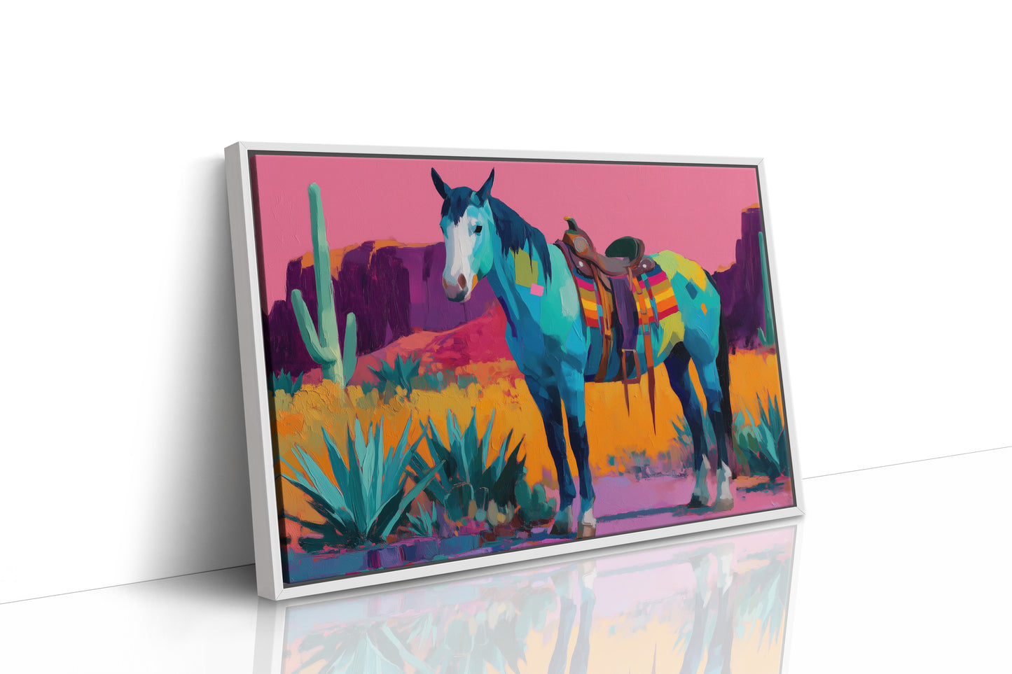 Turquoise Stallion Meets Desert Dawn