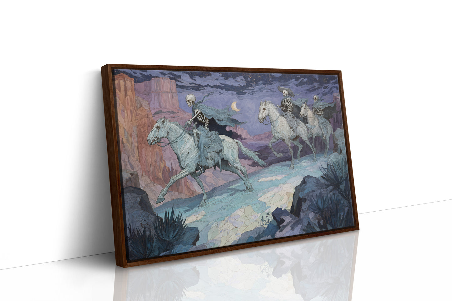 Pale Riders Cross Midnight Canyon