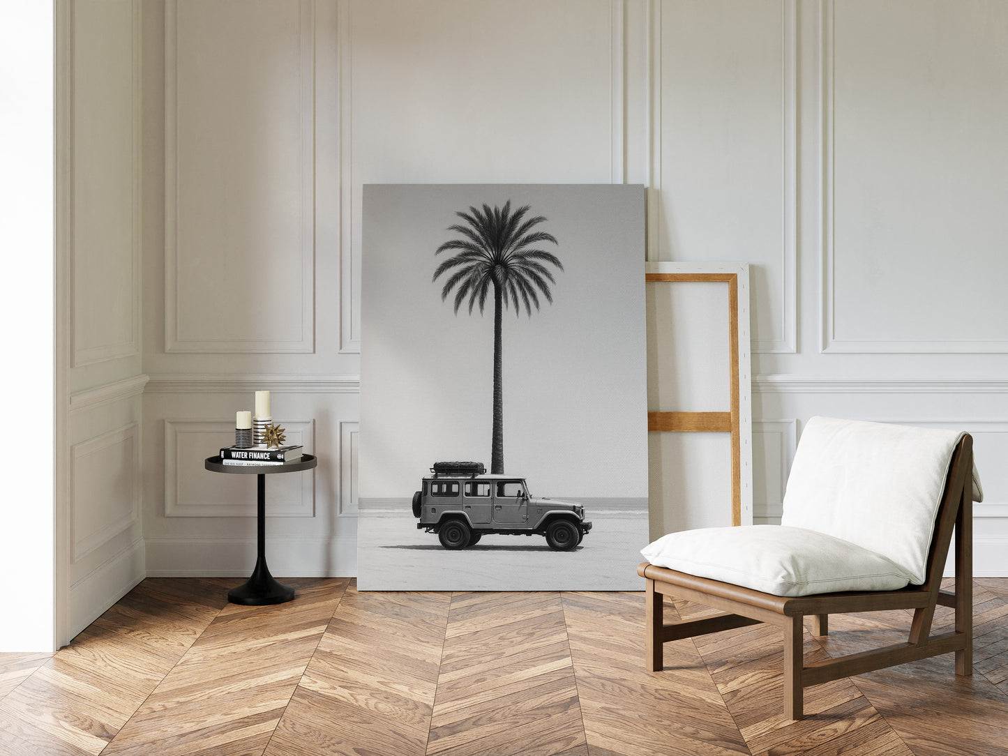 Palm Tree and Beach Cruiser Still Life