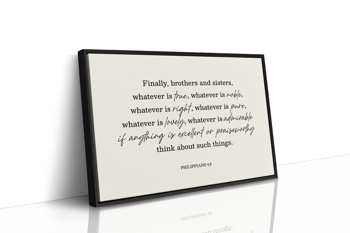 Think on These Things Philippians 4:8 Print