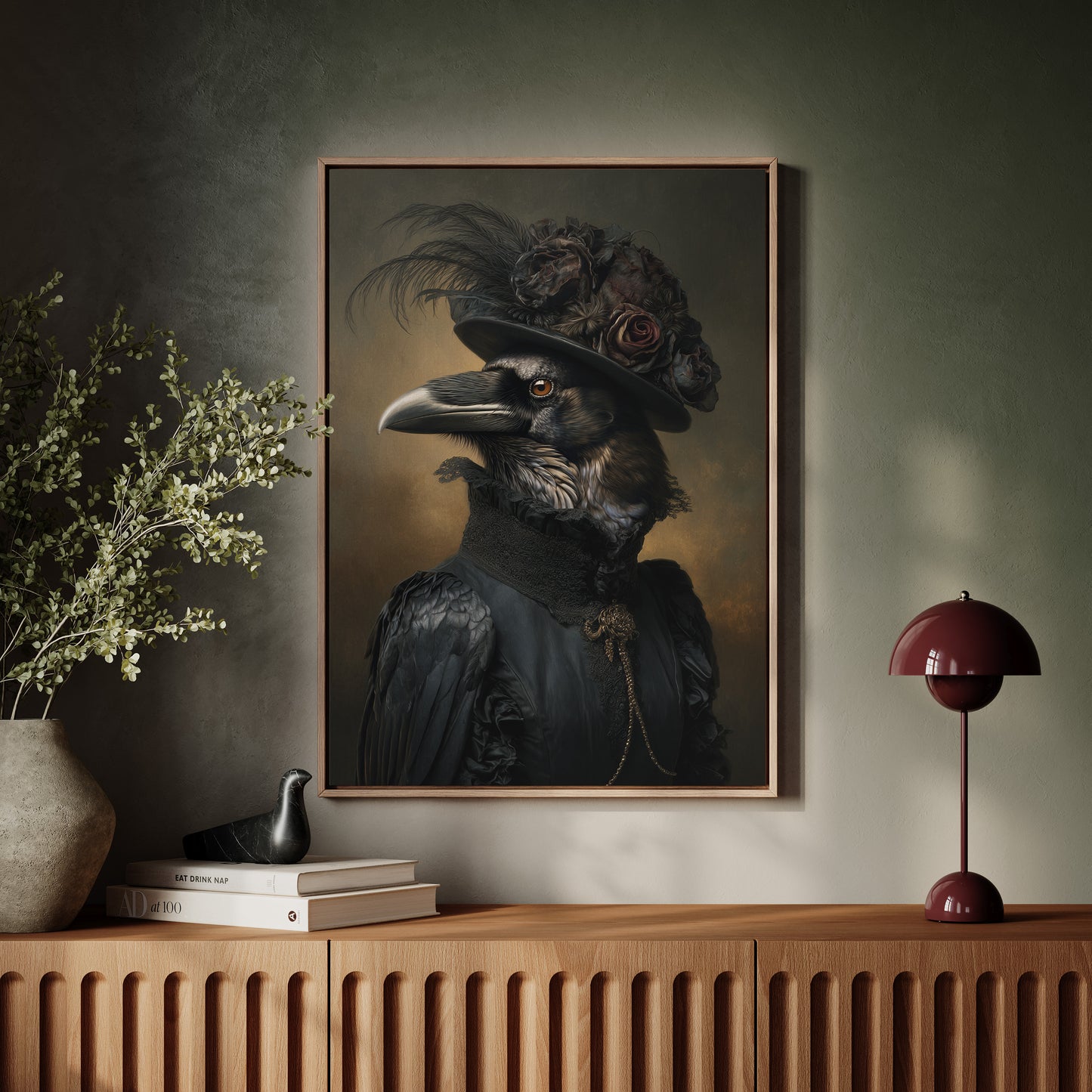 Elegantly Dressed Regal Raven