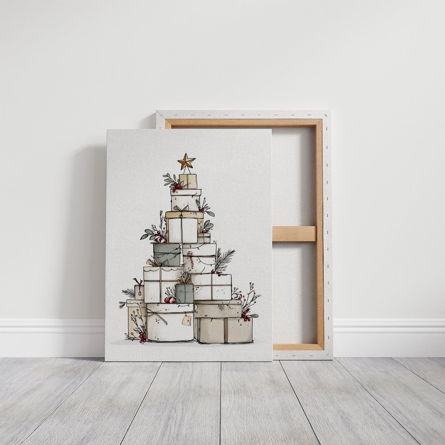 Presents Pyramid: A Festive Tower of Gifts