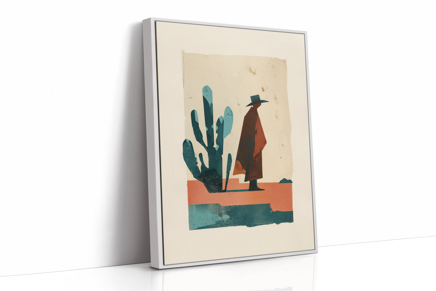 Desert Wanderer in Teal and Rust