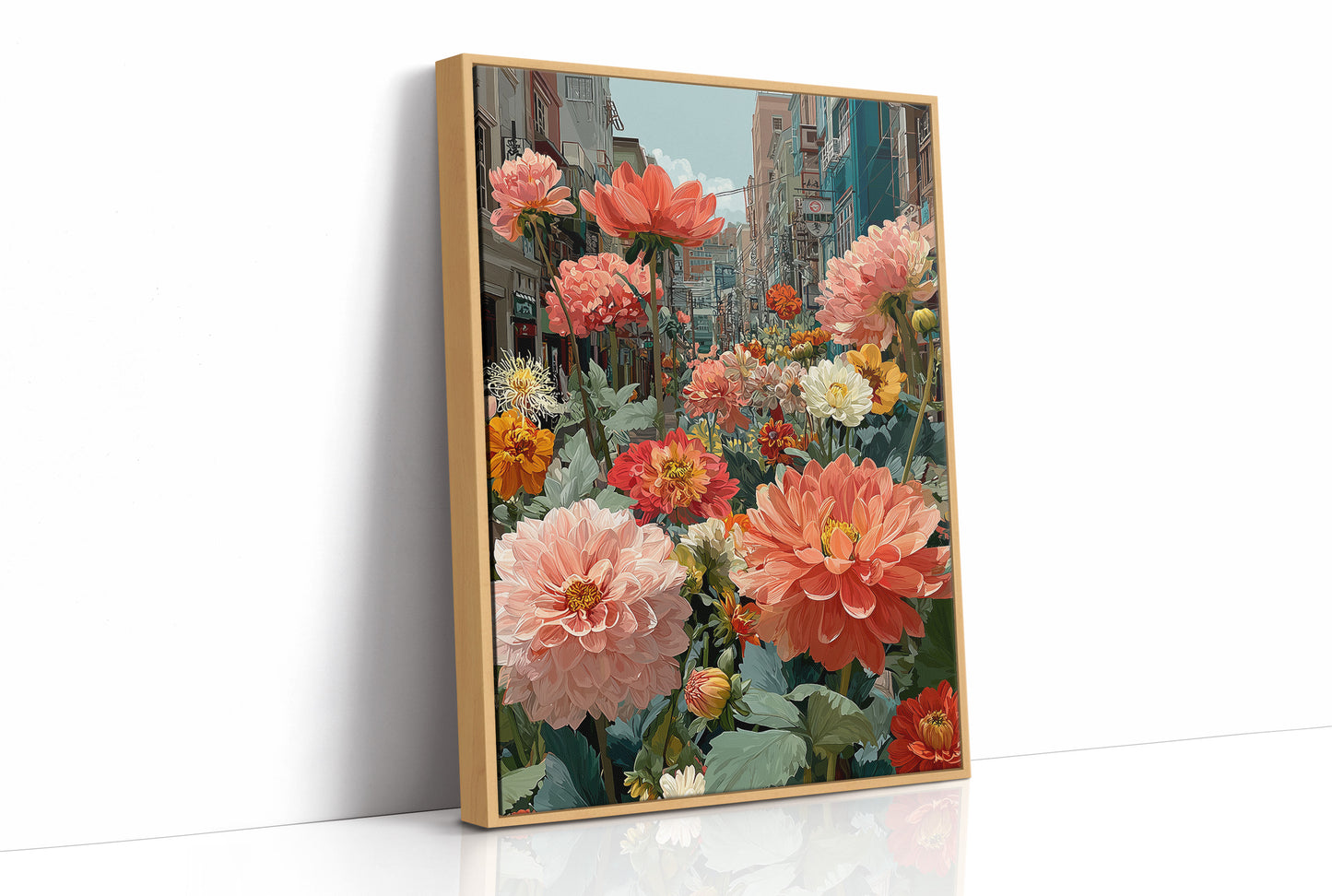 Dahlias Took Over the Street