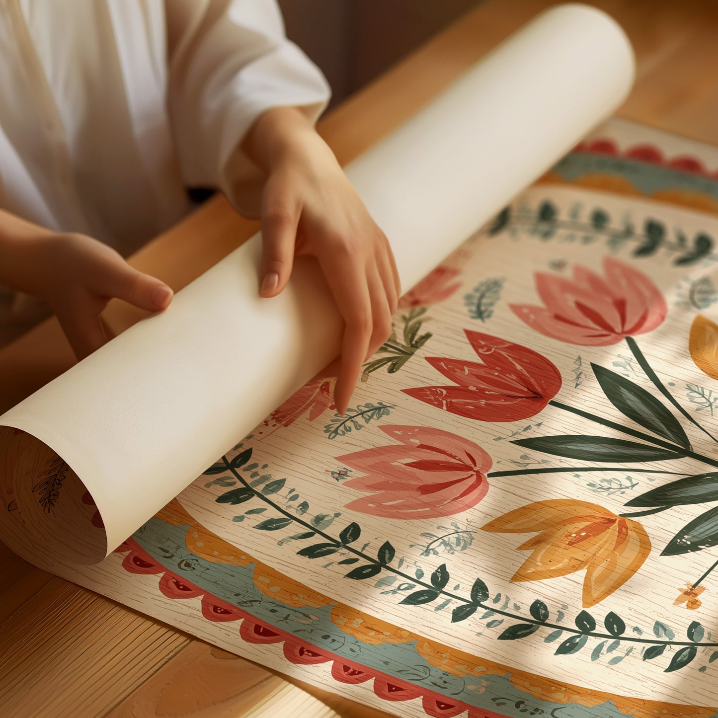Botanical Heritage: Folk Art Blossoms