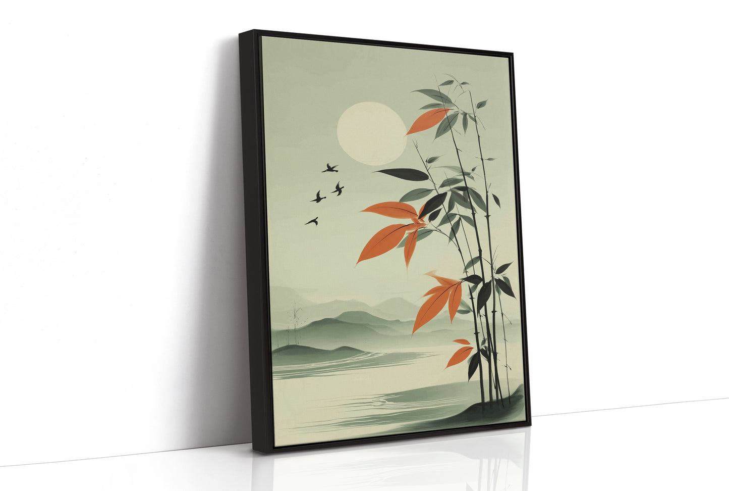 Bamboo Leaves Chase Morning Birds