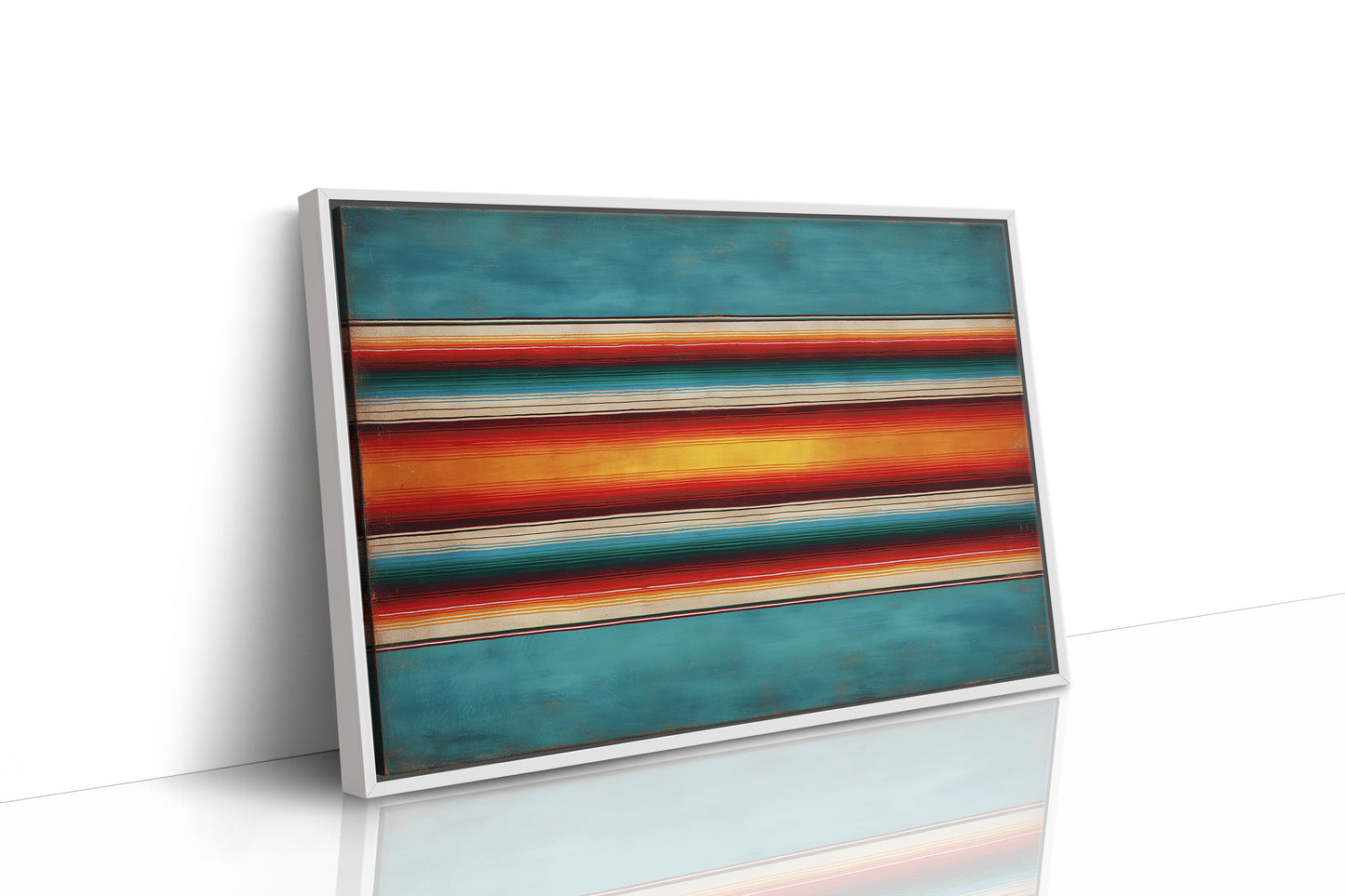 Sunset Stripes Across Desert Horizons