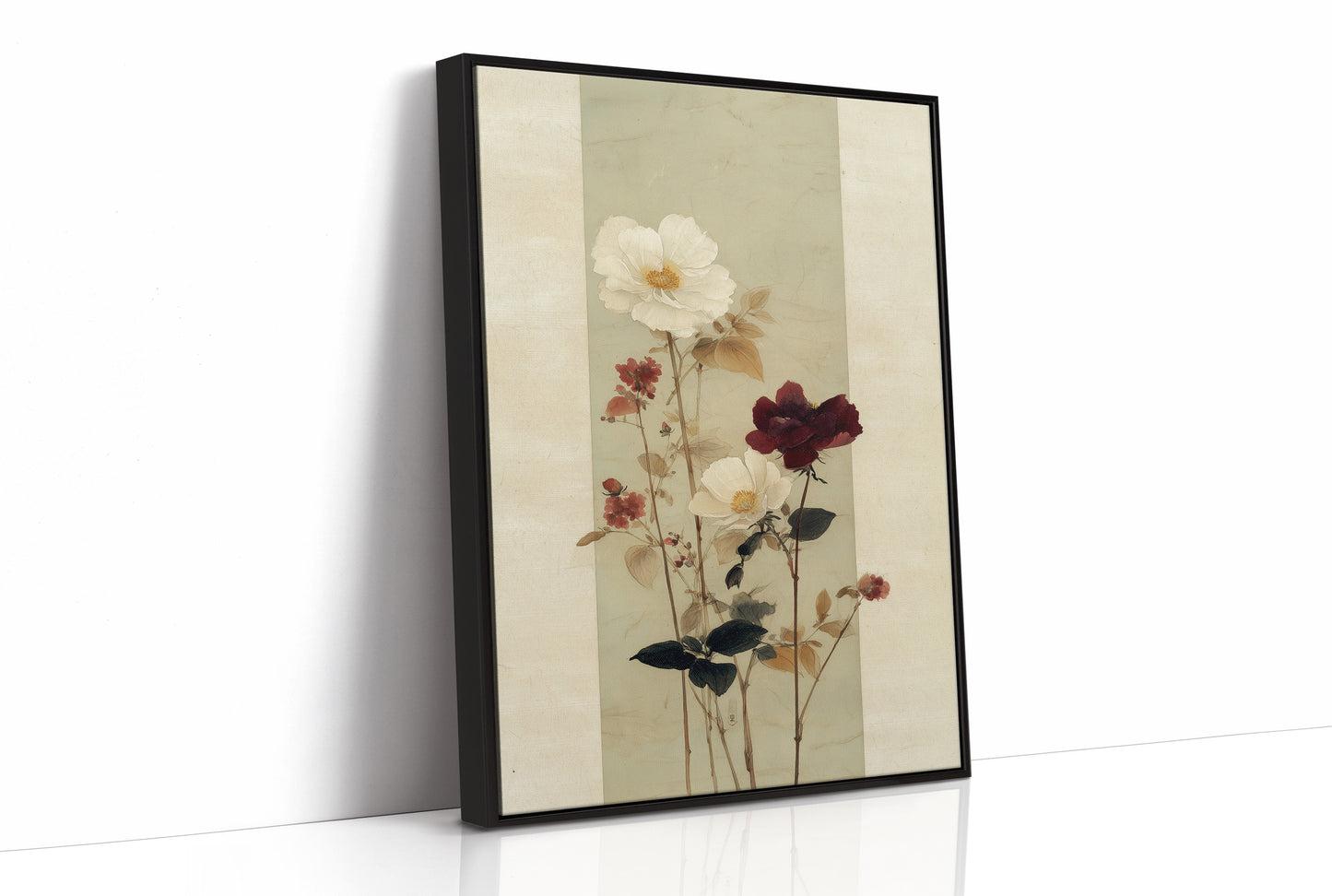 Roses Cast Shadows In Morning Light