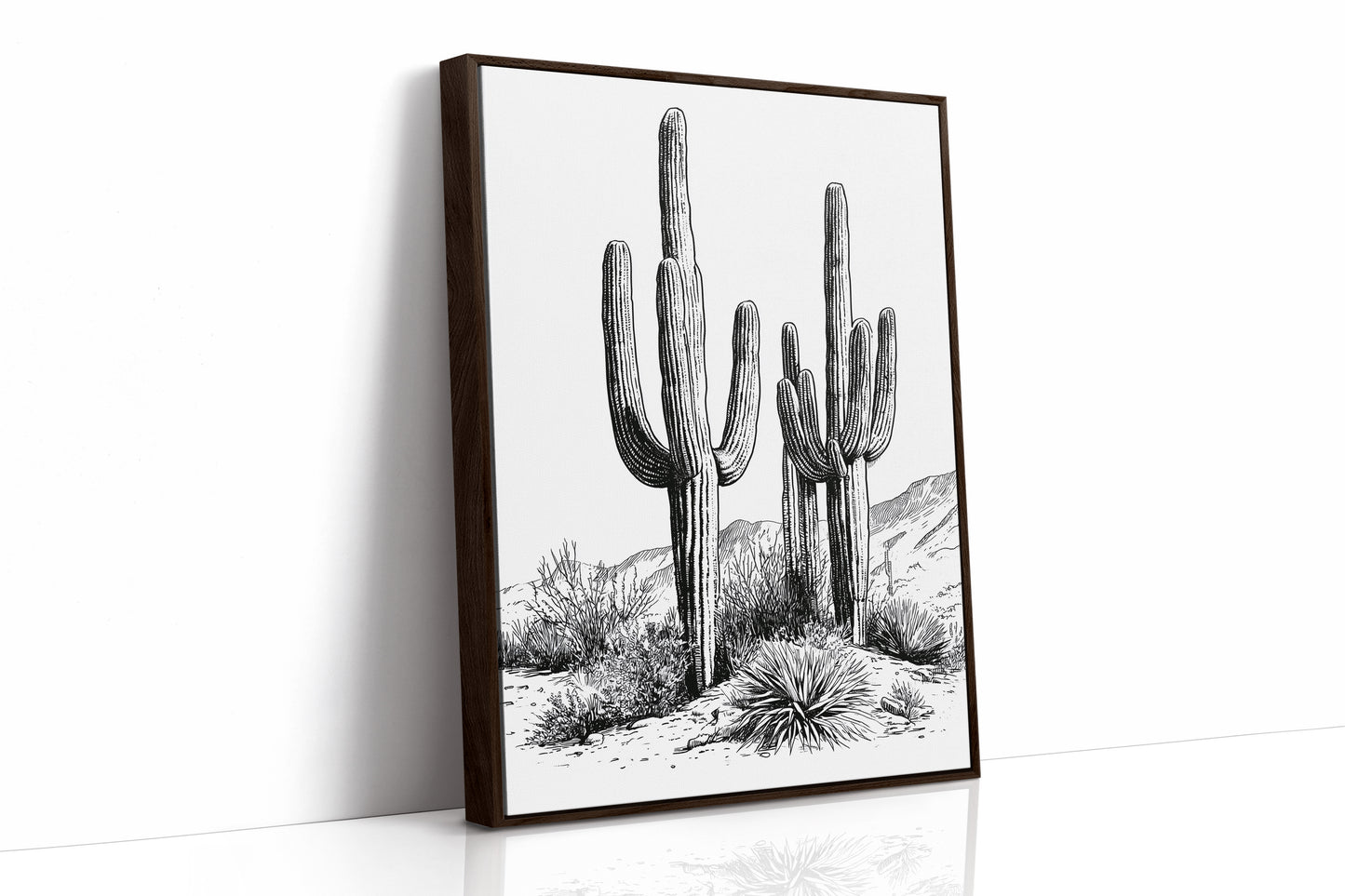 Twin Saguaro Sentinels