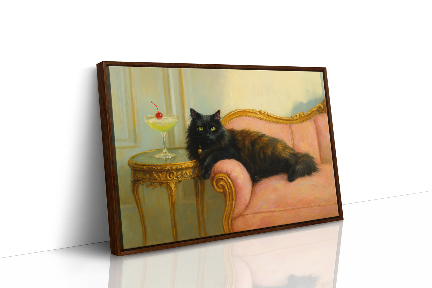 Regal Cat with a Cherry Martini