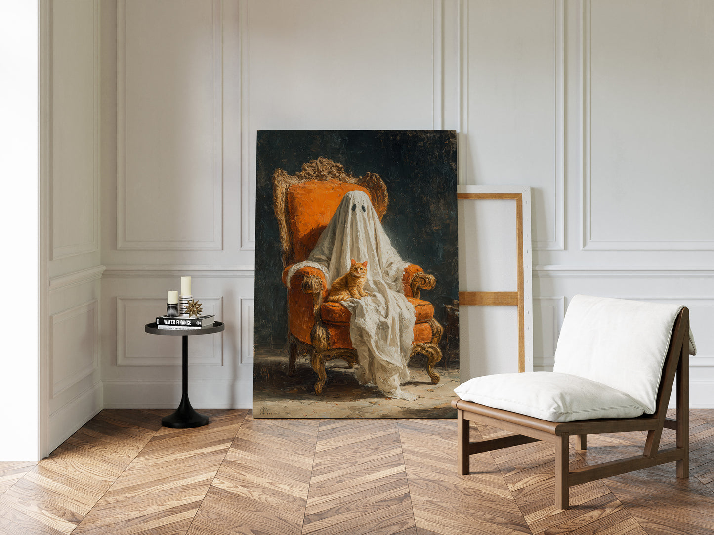 The Guardian in White Drapes