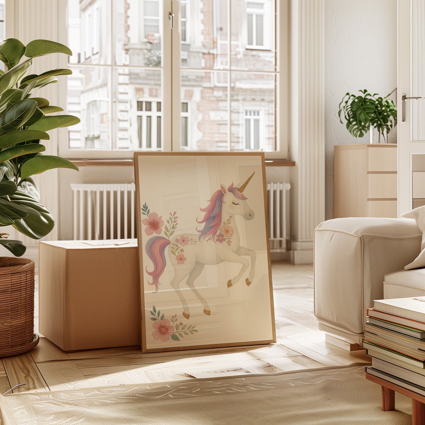 Blossom Mane Unicorn in Dreamy Pastels