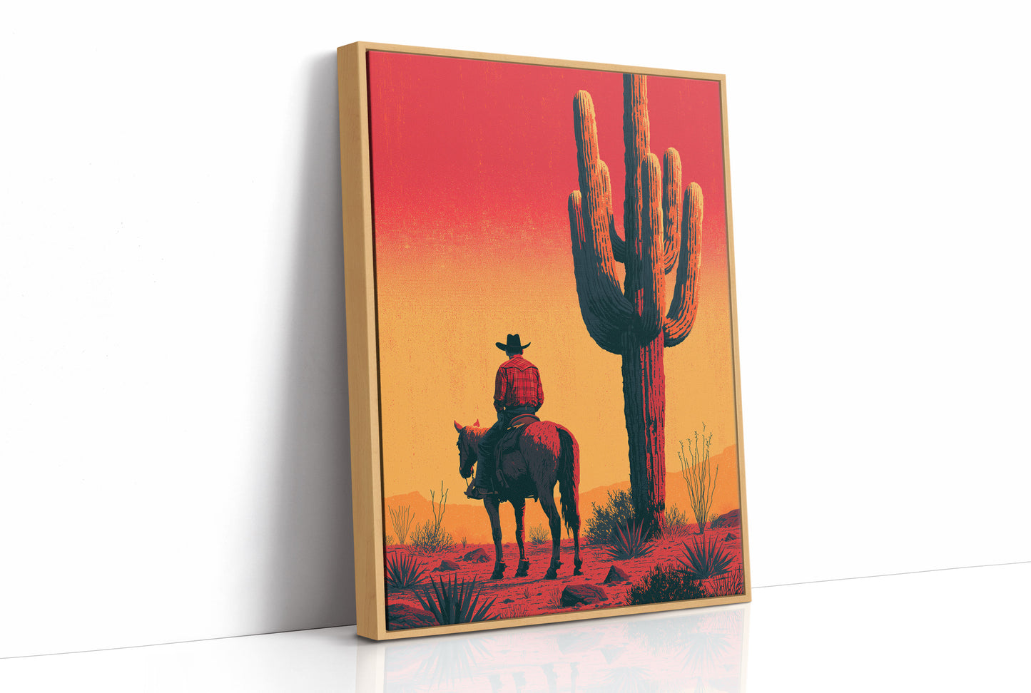 Cowboy's Watch: Desert Sunset Standoff