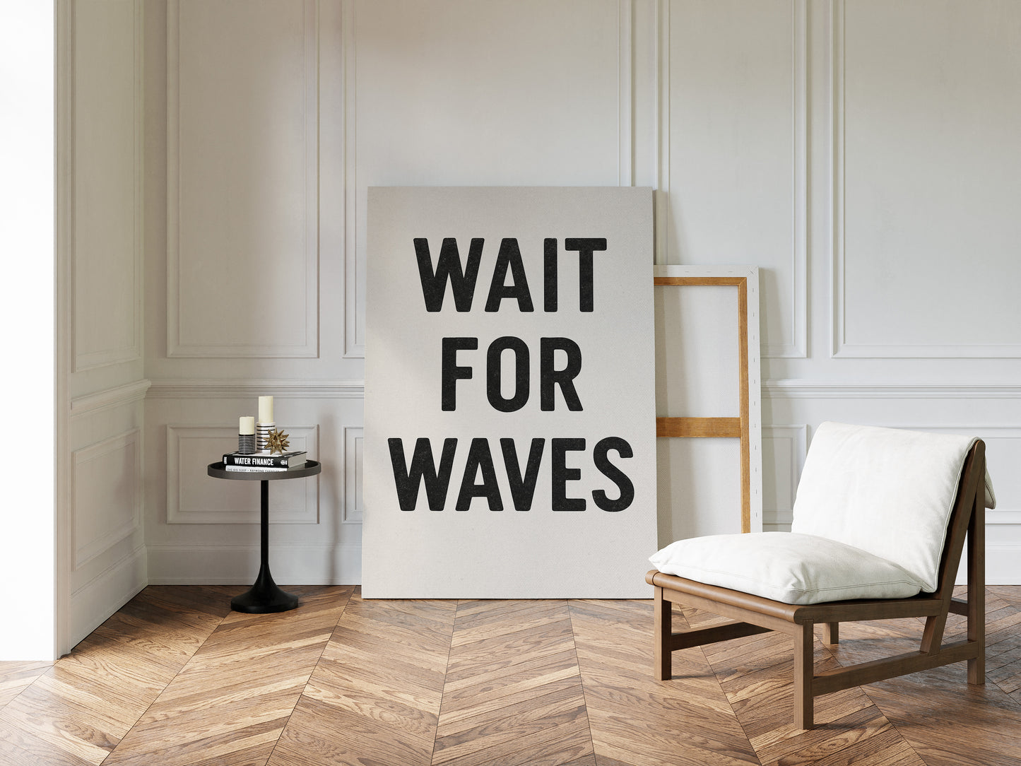 Wait for Waves Typography Print