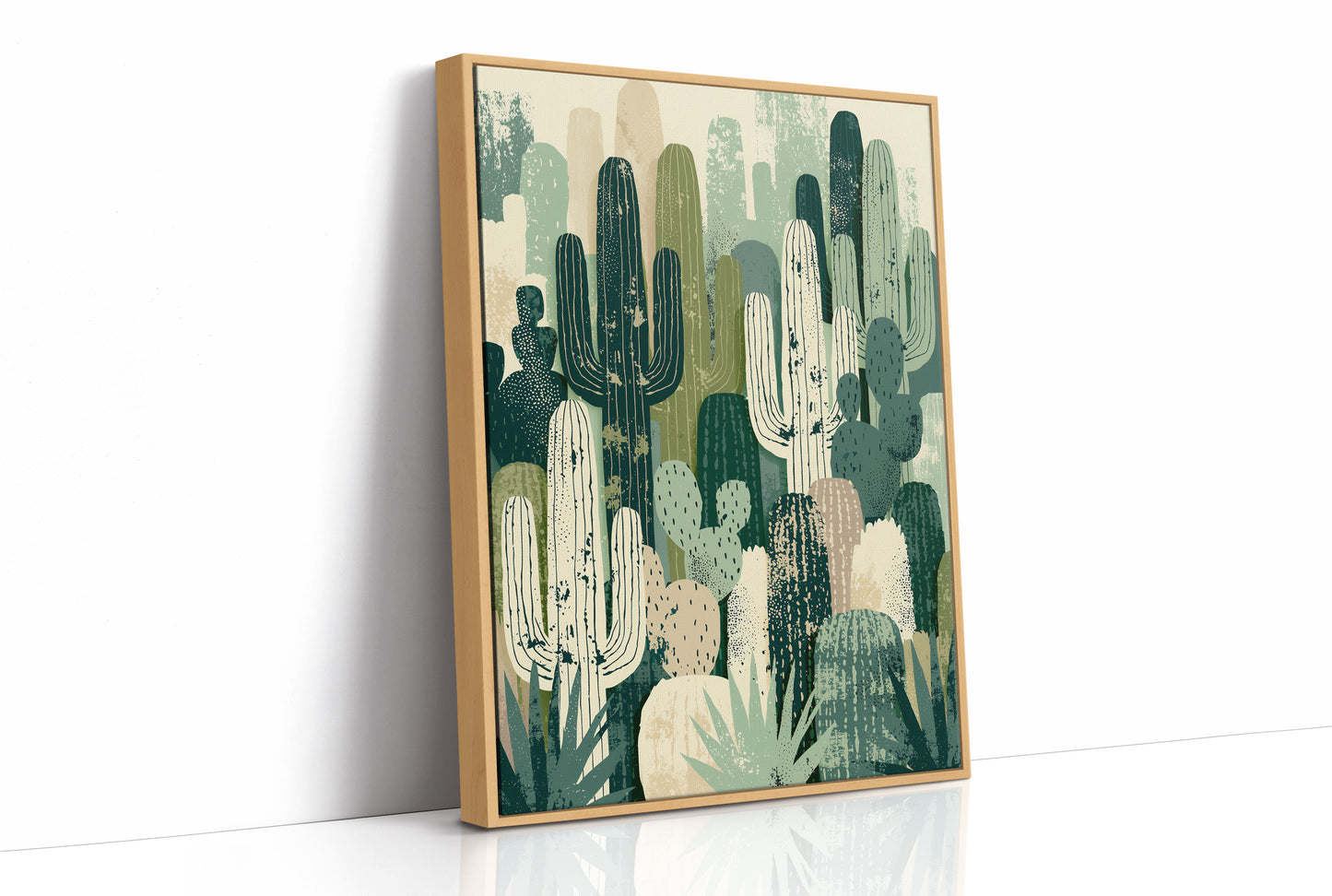 Cactus Grove: Layered Desert Silhouettes