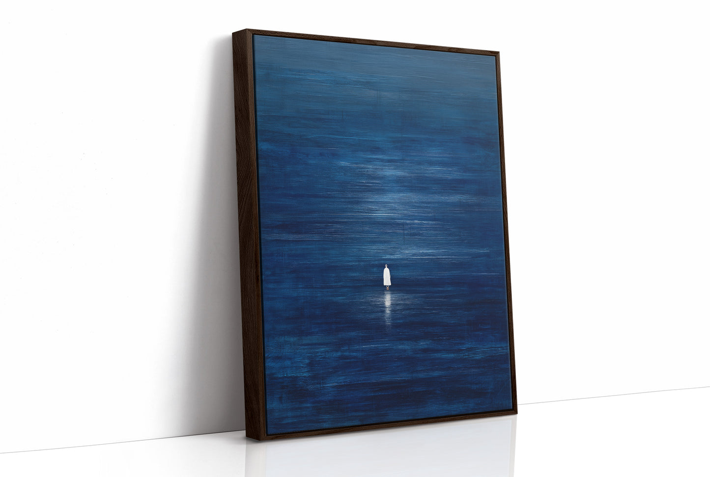 Solitary Pilgrim Across Midnight Waters