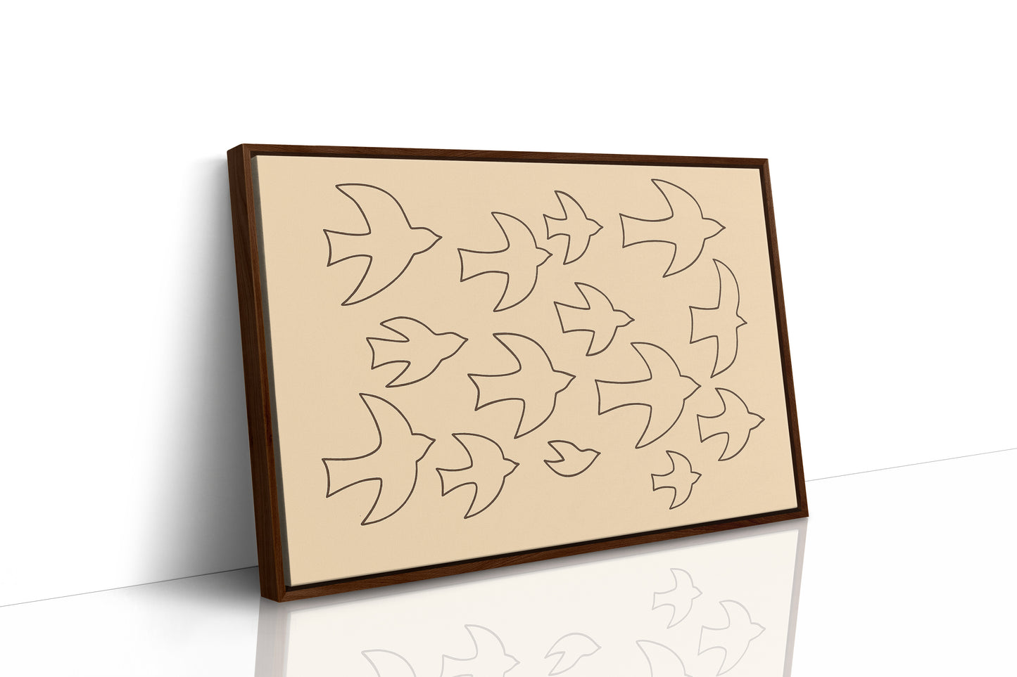 Minimalist Birds in Flight