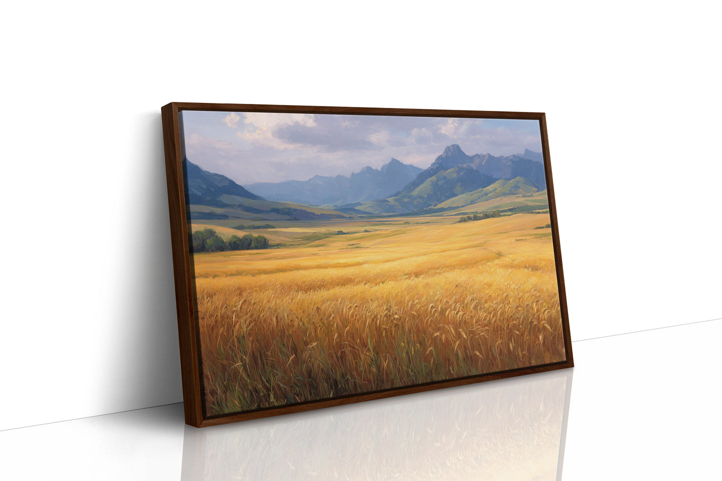 Wheat Fields Bow To Mountain Kings