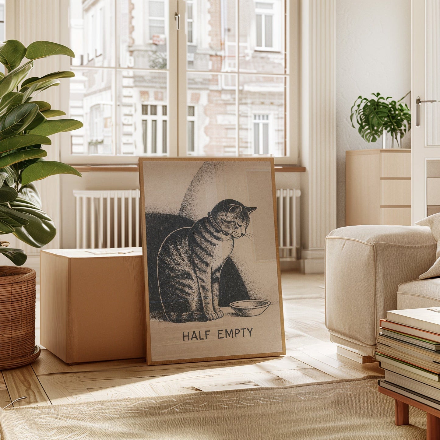 Half Empty Cat