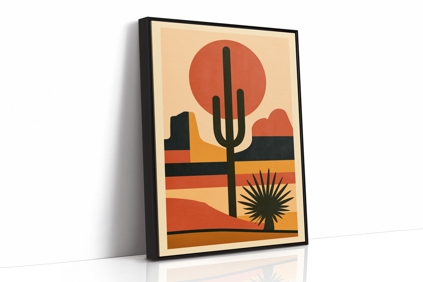 Southwest Sunset Saguaro Silhouette