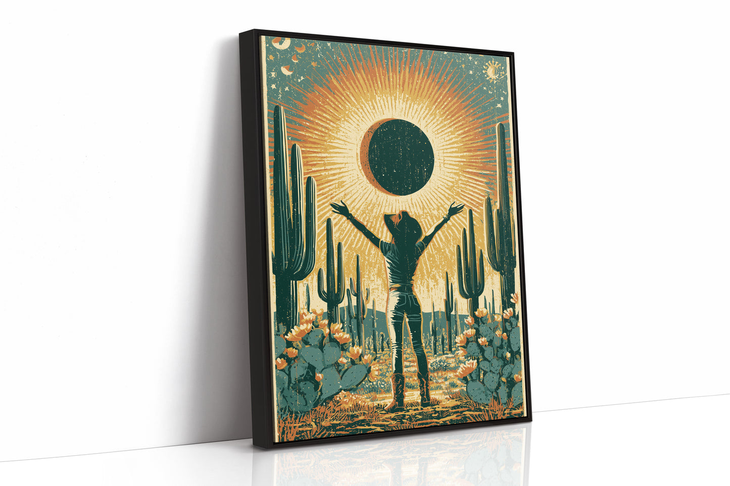 Eclipse in the Desert: Sun Salutation
