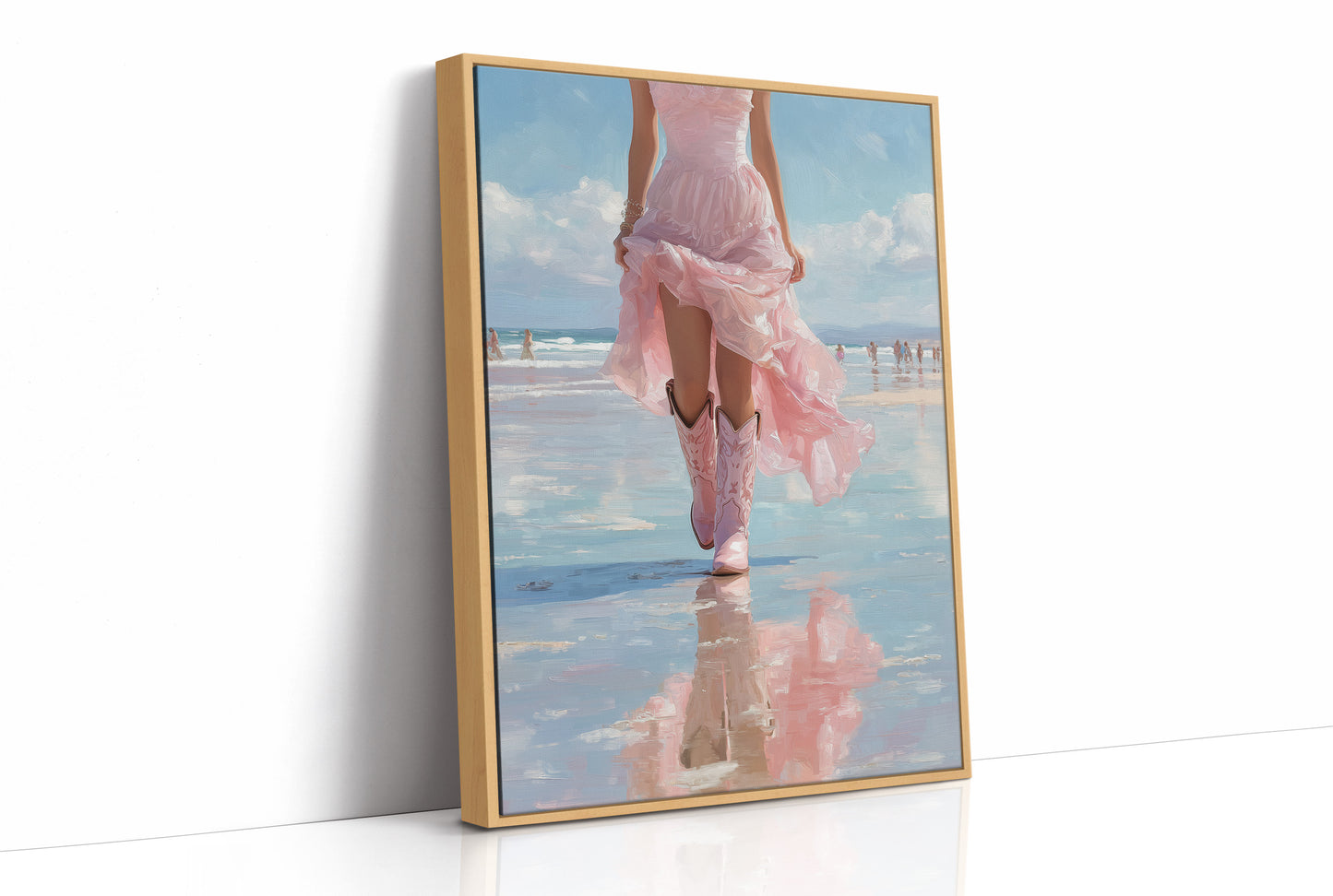 Pink Skirt, Mirrored Tide