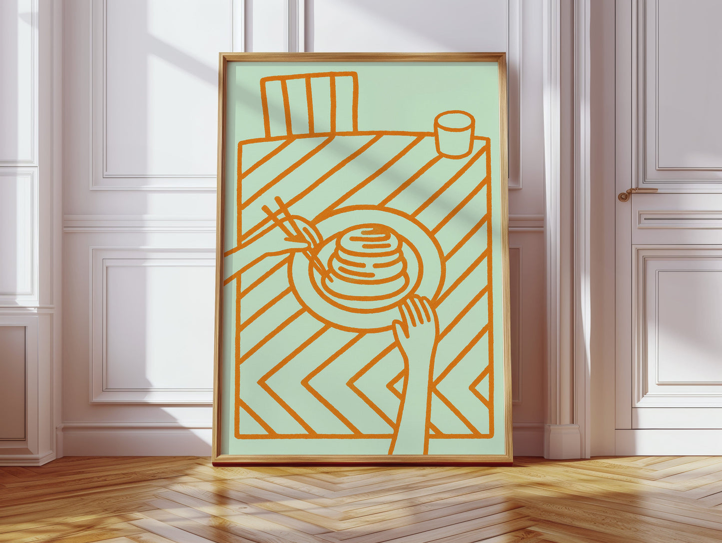 Morning Pancakes Meet Mint Lines