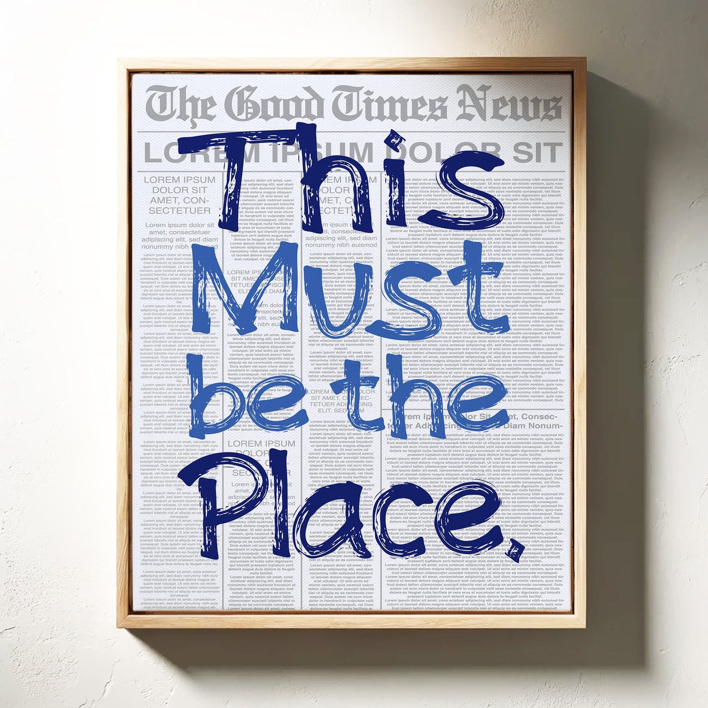 Blue Letters Find Their Home