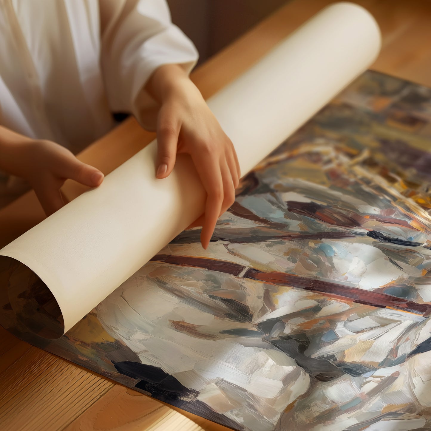 Melodic Reverie in Brushstrokes
