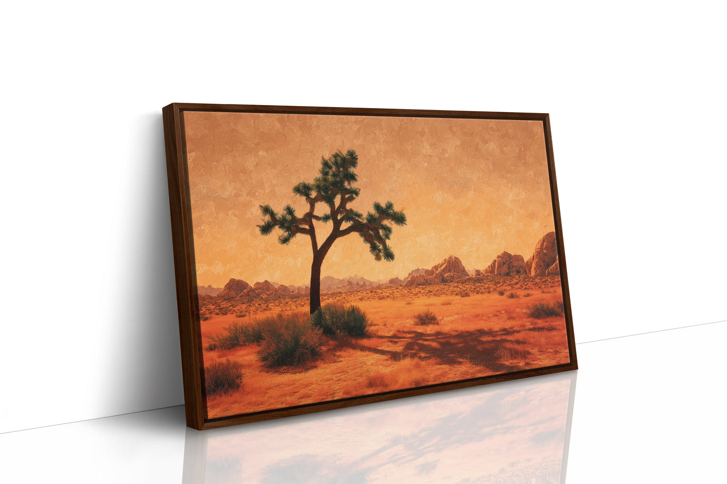 Lone Sentinel Under Amber Sky